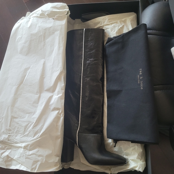 RAG & BONE Leather Knee Boot - Picture 14 of 16